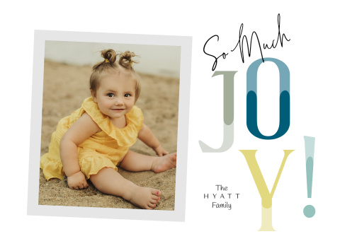 Colorful Holiday Joy Acrylic Block